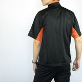 Vintage Sergio Tacchini short sleeved tracksuit track jacket fleece windbreaker in black