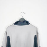 Vintage Kappa zip up jacket tracksuit trackie sweater windbreaker in light and dark grey