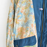 Vintage Ellesse windbreaker jacket bomber zip up track jacket fleece sweatshirt longsleeve tee pullover jumper in lighter blue, green and yellow