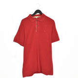 Vintage Burberry polo shirt tee blouse top in red