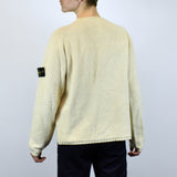 Vintage Stone Island light knit sweater pullover jumper in white