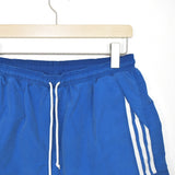 Vintage Adidas shorts joggers trousers track pants bottoms in blue and white