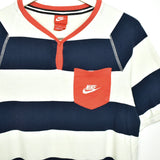 Vintage Nike t-shirt top blouse tee in white dark blue and red