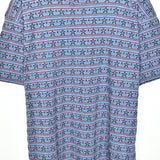 Vintage Next t-shirt top blouse tee in light blue with stars