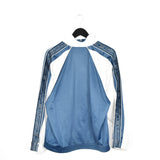 Vintage Champion windbreaker zip up tracksuit track jacket trackie sweater jumper sweatshirt pullover long sleeve in light blue and white