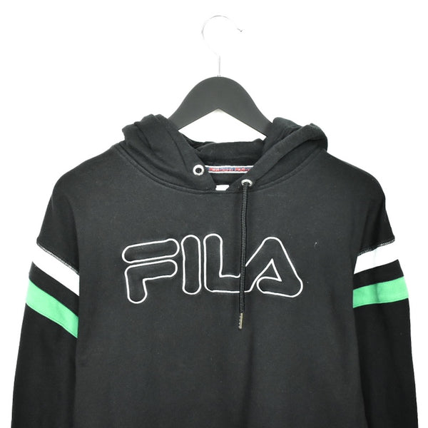 Vintage Fila hoodie longsleeve tee pullover sweatshirt in dark blue