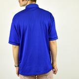 Vintage Calvin Klein zip up polo shirt t-shirt pullover in navy blue