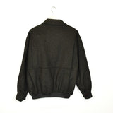 Vintage Burberry windbreaker fleece track jacket bomber jacket in dark grey