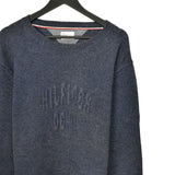 Vintage Hilfiger Denim sweatshirt jumper long sleeve tee pullover in dark blue
