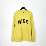 Vintage Nike longsleeve tee pullover sweatshirt in yellow