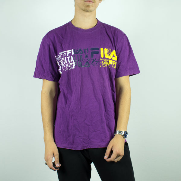 Vintage Fila t-shirt top blouse tee in purple