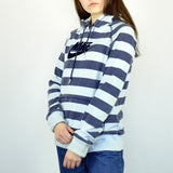 Vintage striped Nike hoodie jumper sweater pullover in blue