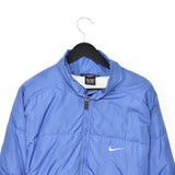 Vintage Nike puffer jacket windbreaker fleece track jacket bomber jacket in blhe