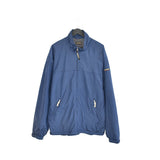 Vintage Napapijri windbreaker tracksuit zip up jacket longsleeve tee pullover sweatshirt jumper in dark blue
