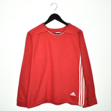 Vintage Adidas sweatshirt pullover jumper hoodie in red and white