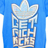 Vintage Adidas t-shirt top blouse tee in blue