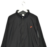 Vintage Nike jacket windbreaker fleece track jacket bomber jacket in blue