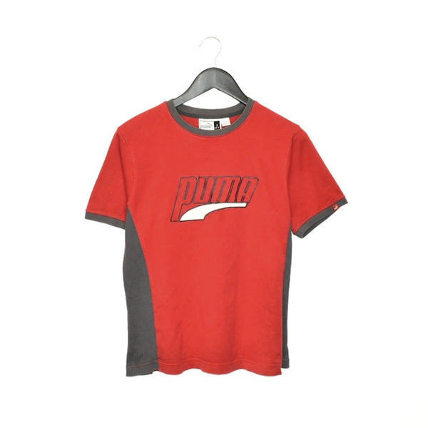 Vintage Puma t-shirt top blouse tee in red and dark grey