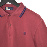 Vintage Fred Perry polo shirt tee blouse top in maroon