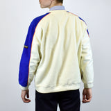 Vintage Napapijri sweatshirt jumper sweater pullover hoodie in white and blue