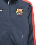 Vintage Nike FCB zip up tracksuit track jacket trackie sweater windbreaker jumper sweatshirt pullover long sleeve in blue and red
