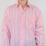 PINK STRIPED TOM TAILOR COLLAR SHIRT