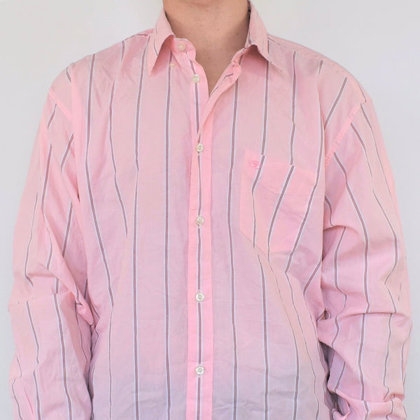 PINK STRIPED TOM TAILOR COLLAR SHIRT