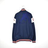 Vintage Kappa zip up jacket jumper pullover track jacket windbreaker hoodie in dark blue and red