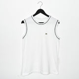 Vintage Lacoste sleeveless tee blouse tank top in white