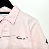 Vintage Reebok polo shirt t-shirt pullover in pink