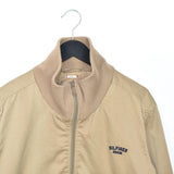 Vintage Hilfiger Denim bomber jacket windbreaker track jacket coat in brown