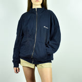 Vintage Champion zip up sweatshirt hoodie jumper sweater pullover in navy blue