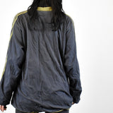 Vintage Adidas v-neck longsleeve tee sweatshirt jumper sweater pullover hoodie in gray and khaki