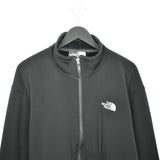Vintage North Face windbreaker fleece track jacket bomber jacket in black
