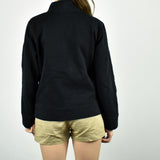 Vintage Fila zip up sweatshirt hoodie jumper sweater pullover in black