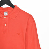 Vintage Fila polo shirt top blouse tee in red