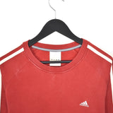 Vintage Adidas sweatshirt longsleeve tee pullover jumper in red and white