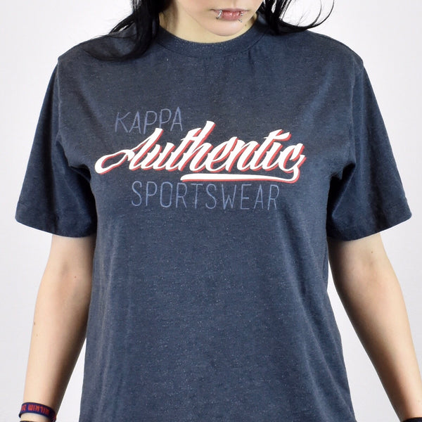 Vintage Kappa t-shirt top blouse tee in navy blue