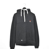 Vintage Diesel quarter zip up hoodie jumper longsleeve tee pullover sweatshirt in dark grey