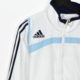 Vintage Adidas Madrid jacket track windbreaker coat pullover bomber jacket trench coat in white