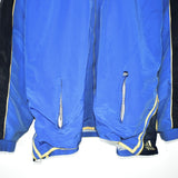 Vintage Adidas track jacket windbreaker fleece longsleeve tee pullover sweatshirt jumper in blue yellow and black