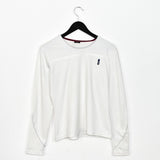 Vintage Nike long sleeve t-shirt polo top blouse tee sweater in white
