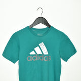 Vintage Adidas t-shirt top blouse tee in turquoise