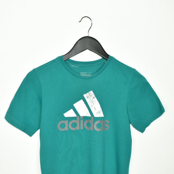 Vintage Adidas t-shirt top blouse tee in turquoise