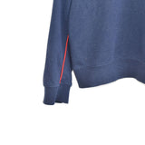 Vintage Fila hoodie pullover sweatshirt windbreaker fleece track jacket jumper in dark blue, red and white