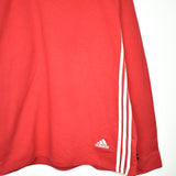 Vintage Adidas sweatshirt pullover jumper hoodie in red and white
