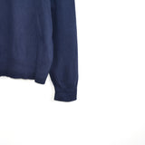 Vintage Ralph Lauren polo V neck sweater thin material longsleeve tee pullover sweatshirt in dark blue