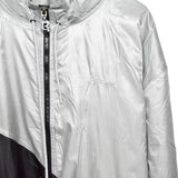 Vintage Reebok windbreaker zip up tracksuit track jacket trackie sweater jumper sweatshirt pullover long sleeve in grey and black