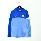 Vintage Nike long sleeve polo shirt t-shirt pullover in blue