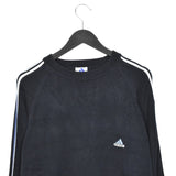 Vintage Adidas jumper sweater pullover sweatshirt top in navy and light blue